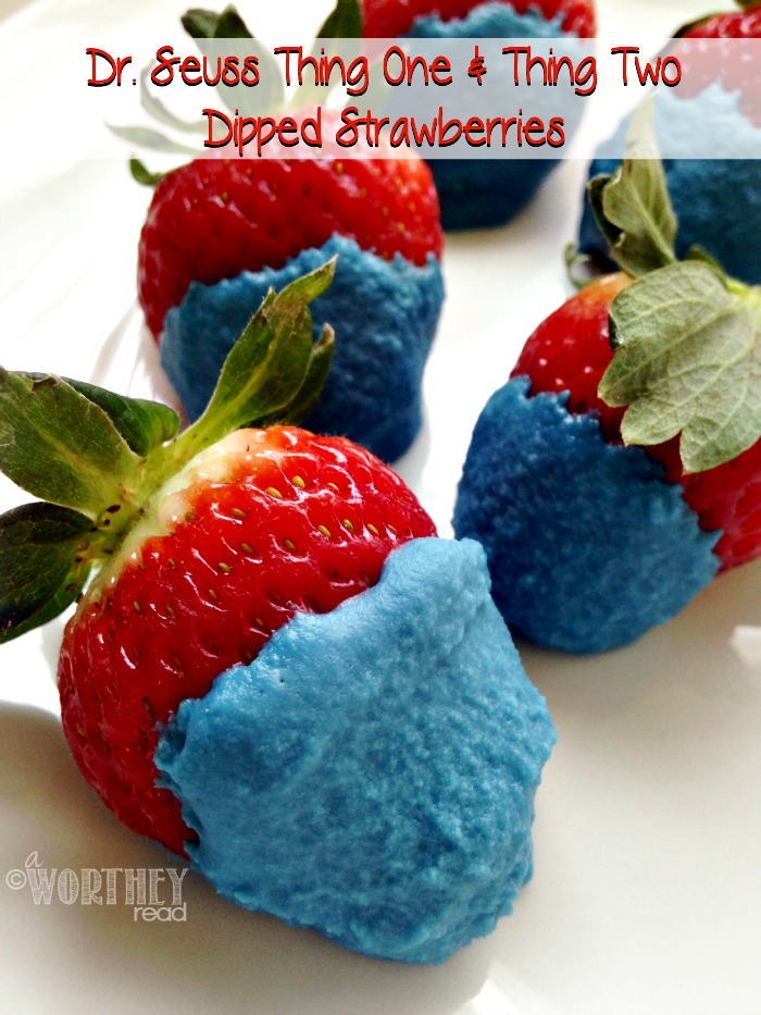 Dr. Seuss Thing One & Thing Two Dipped Strawberries