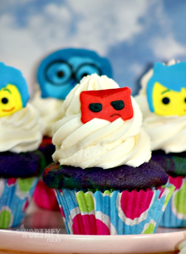 Make your own Inside Out Characters With Inside Out Cupcakes