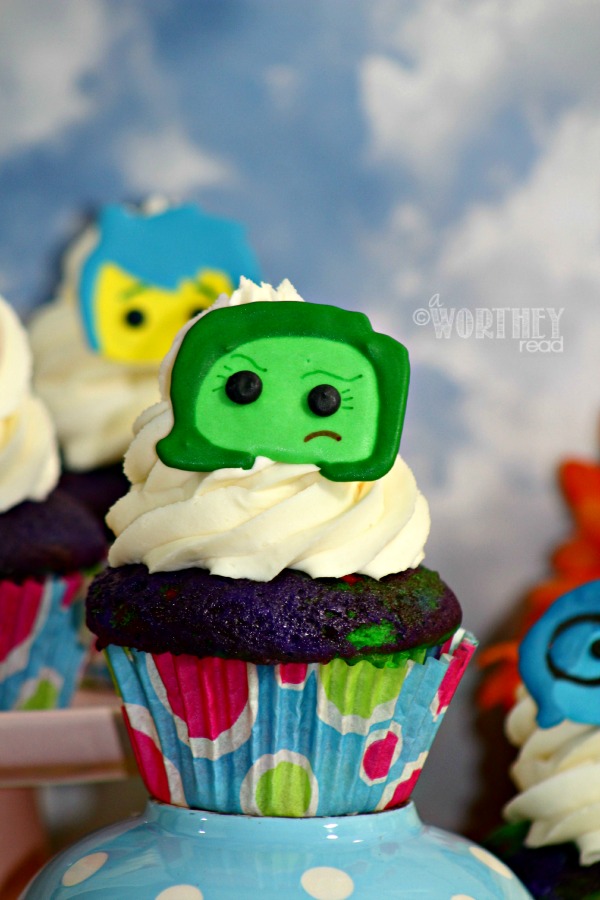 Make your own Inside Out Characters With Inside Out Cupcakes