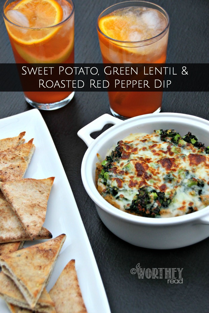 Dip Recipe- Sweet Potato, Green Lentil and Roasted Red Pepper Dip