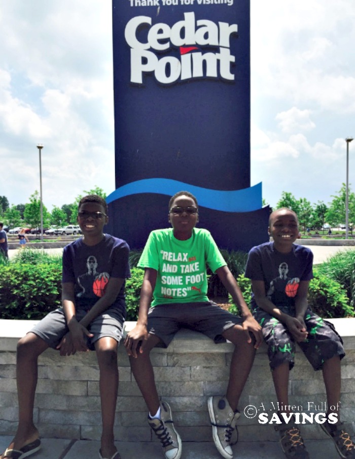 Boys at Cedar Point Amusement Park