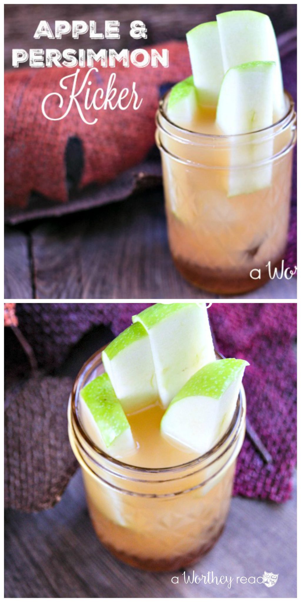 Apple & Persimmon Kicker - great drink for the weekend!