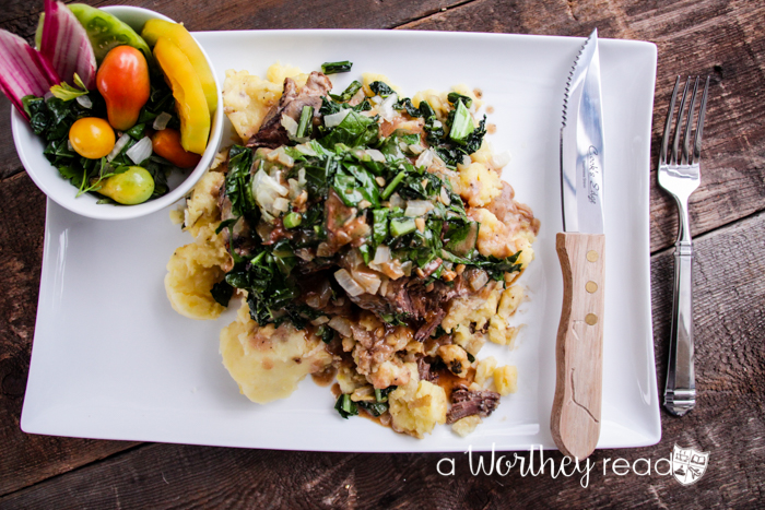 Perfect Easter Dinner: Lamb over Potatoes with Kale