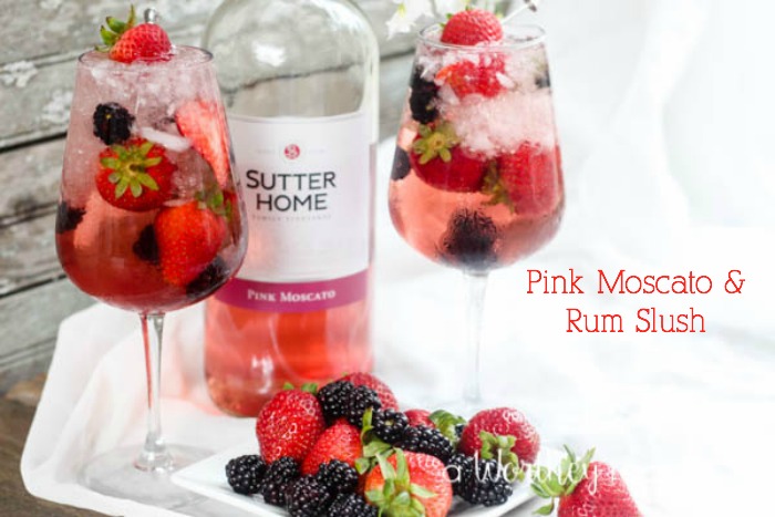Pink Moscato Raspberry Pink Moscato & Rum Berry Slush