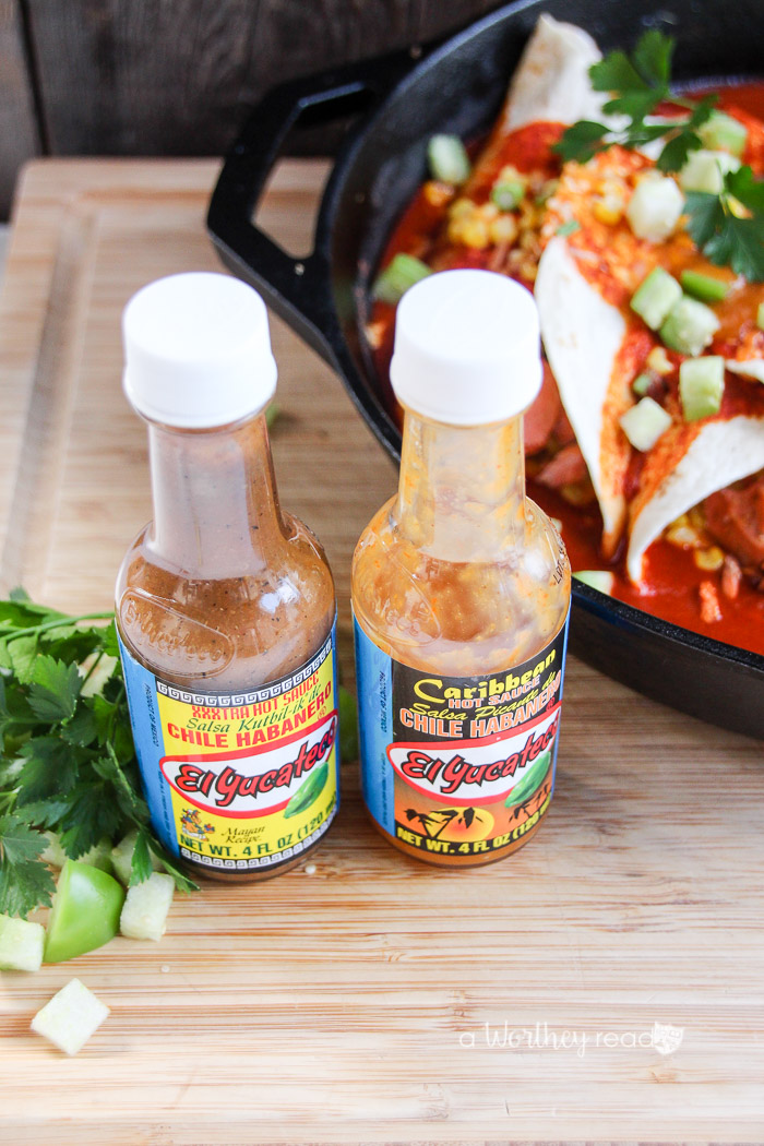 Salmon Enchiladas with Tomatillos & Black Beans