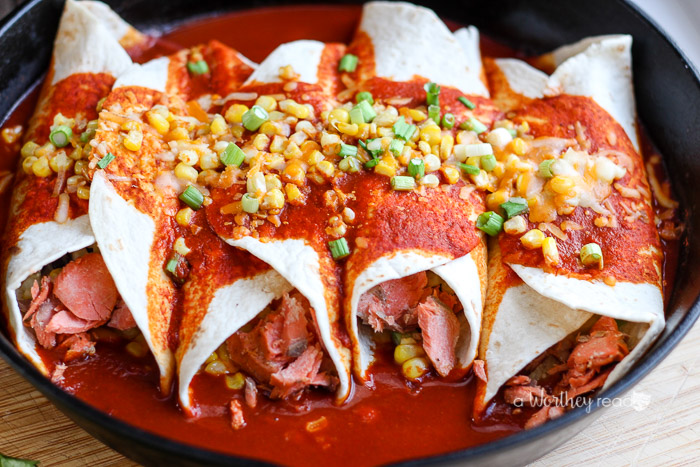 Put a twist on your traditional enchilada recipe with our Salmon Enchiladas with Tomatillos & Black Beans Great for a tailgating or game day party. This is also a good for a holiday office party or New Year's recipe idea! Check out the recipe and let us know what you think!