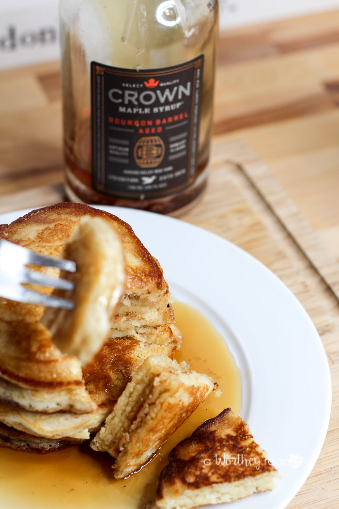 Breakfast is the best way to start the day filled with an easy pancake recipe. Try The Best Buttermilk + Cornmeal Pancakes with bourbon aged syrup!