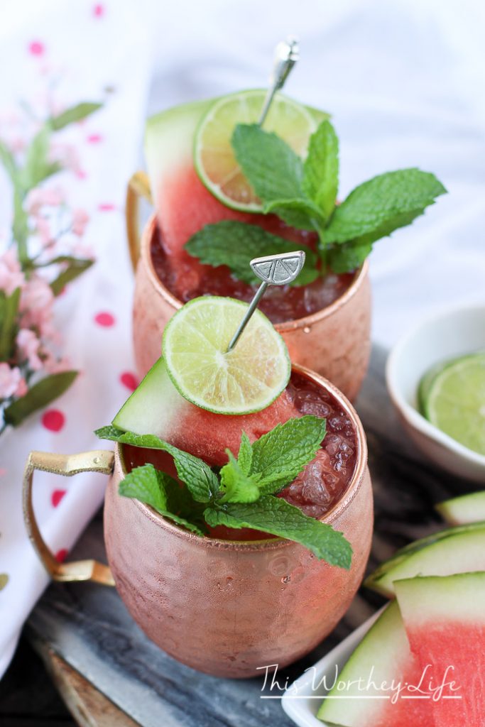 summer moscow mule drinks