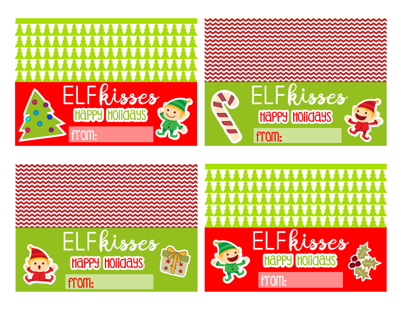 Elf on the Shelf printable Bag Toppers