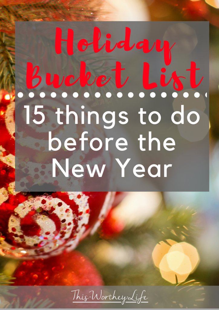 The holidays are here, and there are so many fun and festive things to do during the holidays. We've put together 15 things to do before the New Year on our holiday bucket list ideas post. Keep reading for inspiration and try something new this year!&nbsp;