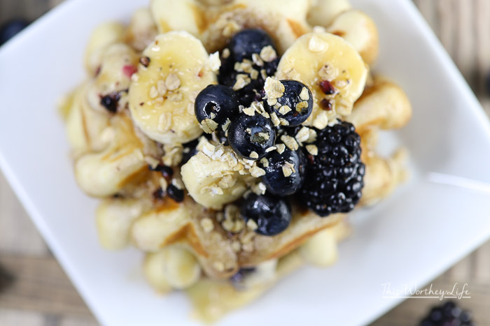 The Best Blueberry Waffles