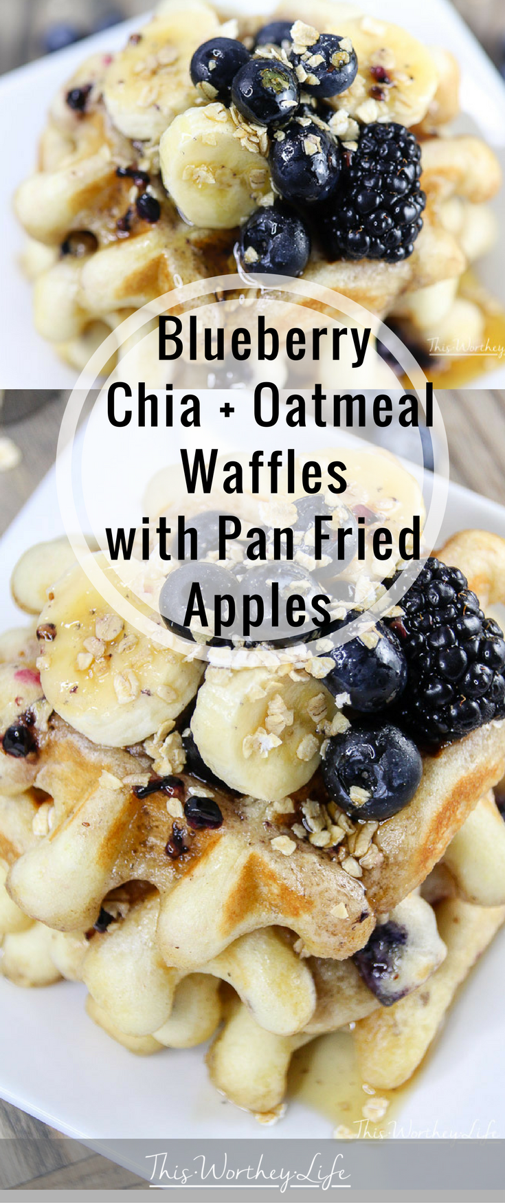 Saturday morning is a great time to whip up a batch of homemade waffles. I'm sharing how I sneak in some healthy ingredients into the boys' waffles with our Blueberry Chia + Oatmeal Waffles recipe.