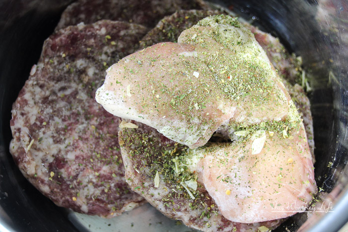 Campanelle Pasta + Sausage, Chicken & Spinach