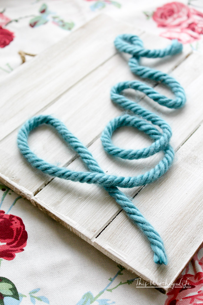 How to make your own DIY Love sign