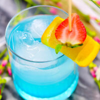 Toast to Marvel's Black Panther movie with our Vibranium cocktail made with hpnotiq liqueur. This hpnotiq drink is a beautiful, pastel blue drink- perfect to serve at any party. Cheers to Marvel's Black Panther movie, featuring a black superhero!