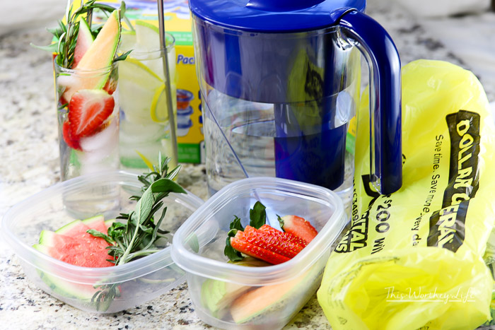 fresh fruit in Glad storage containers
