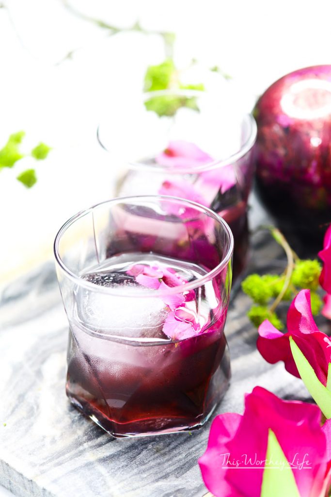 Marvel's Black Panther movie is out. We're sharing this Black Panther cocktail inspired by the heart-shaped herb a warrior would drink to become the Black Panther. I imagine, if you drink this heart-shaped cocktail, you just may gain some powers of your own!&nbsp;