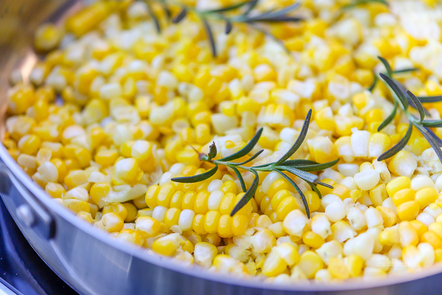 The Best Fried Rosemary Corn