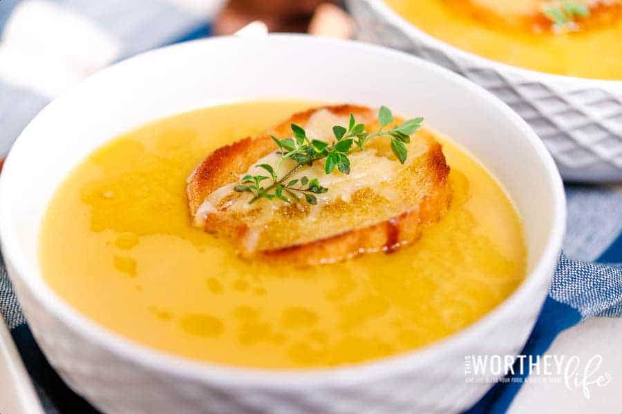 Rosemary Scented Garlic Soup Recipe Made In The Instant Pot