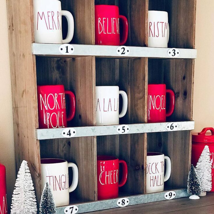 Image for Kelly ? ☕️? on Instagram: “9 of many many Christmas mugs ??‍♀️??? #raedunn #raedunnclay #raedunnpottery #raedunnmagenta #raedunnfinds #raedunnmugs #raedunnlove…”