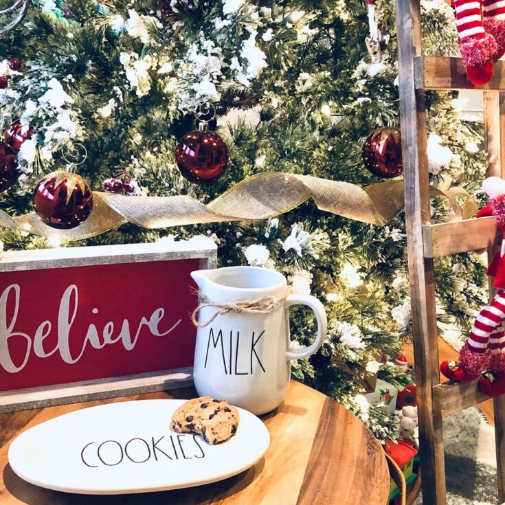 Image for Kayla Dunbar on Instagram: “Tis the season! ?????? #raedunn #milk #cookies #believe”