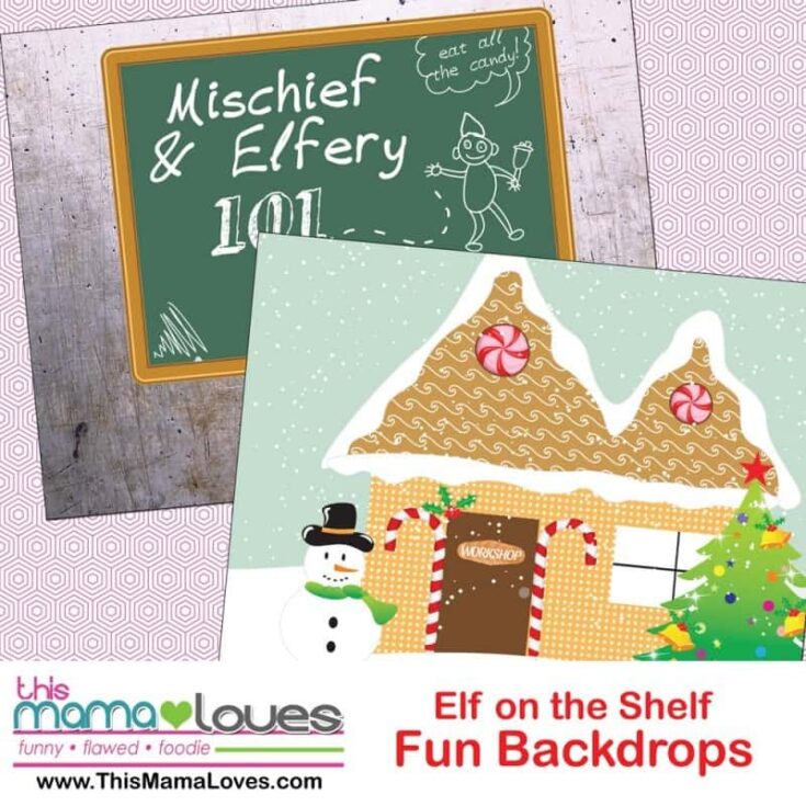 Image for Super simple Elf on the Shelf Ideas: Backdrops