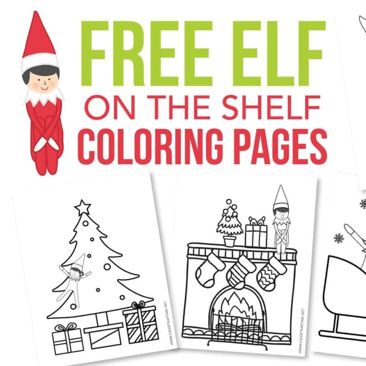 Image for Elf on the Shelf Coloring Pages