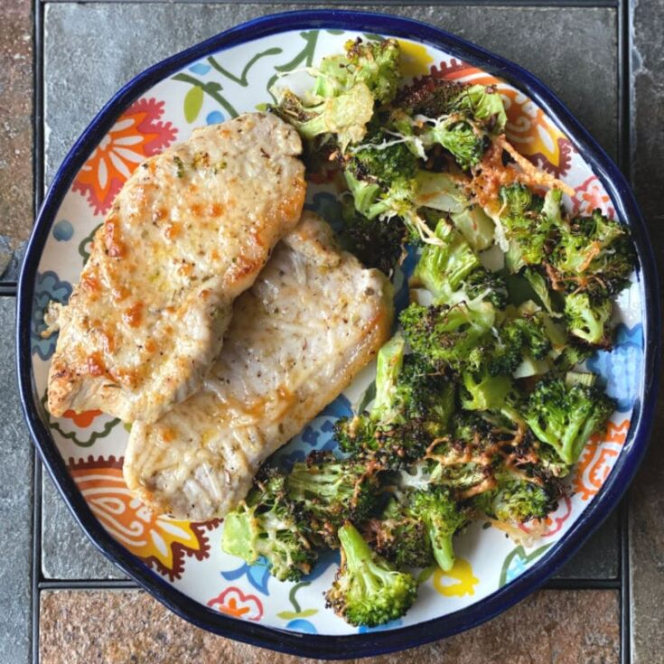Image for Broiled Parmesan Pork Chops & Broccoli