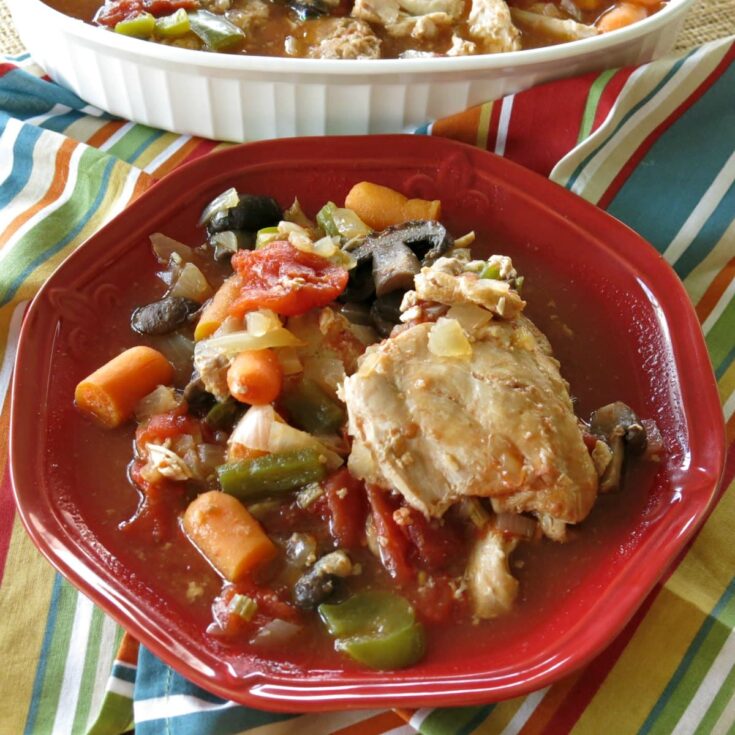 Image for Slow Cooker Chicken Cacciatore with EXTRA Veggies