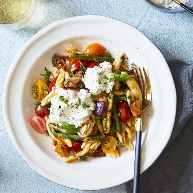 Image for Italian Tomato and Eggplant Skillet Pasta