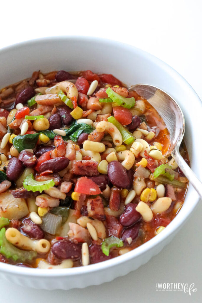 vegetarian minestrone soup