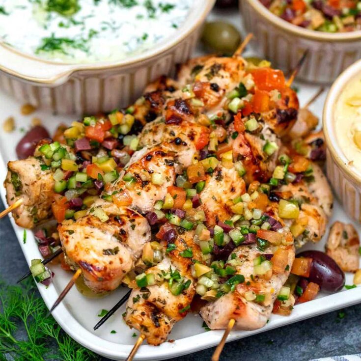 Image for Grilled Greek Chicken Souvlaki