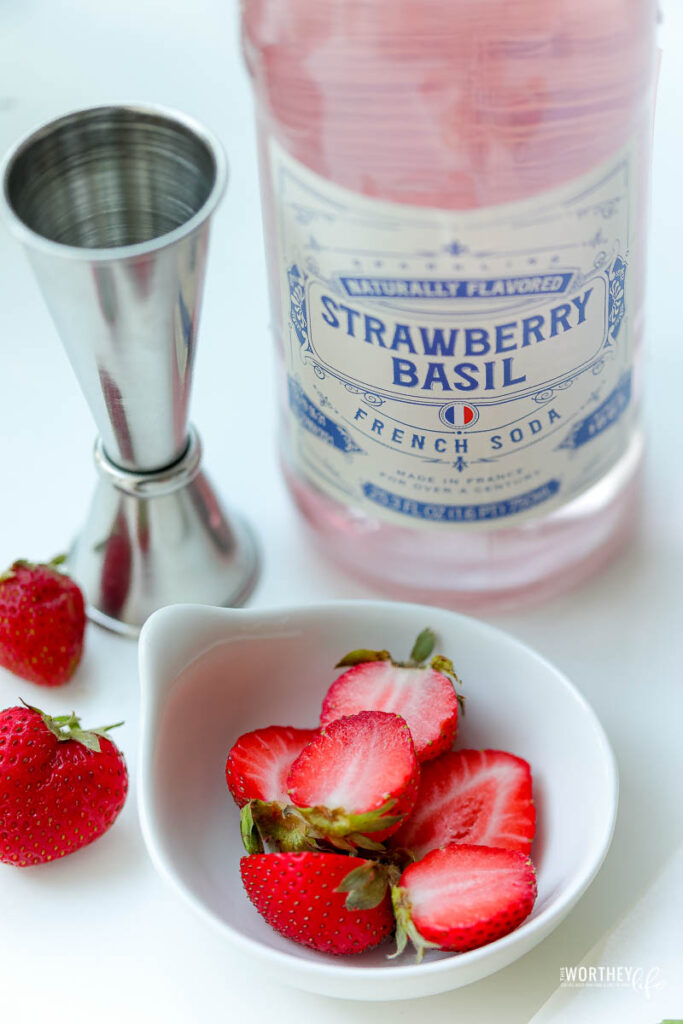strawberry basil soda