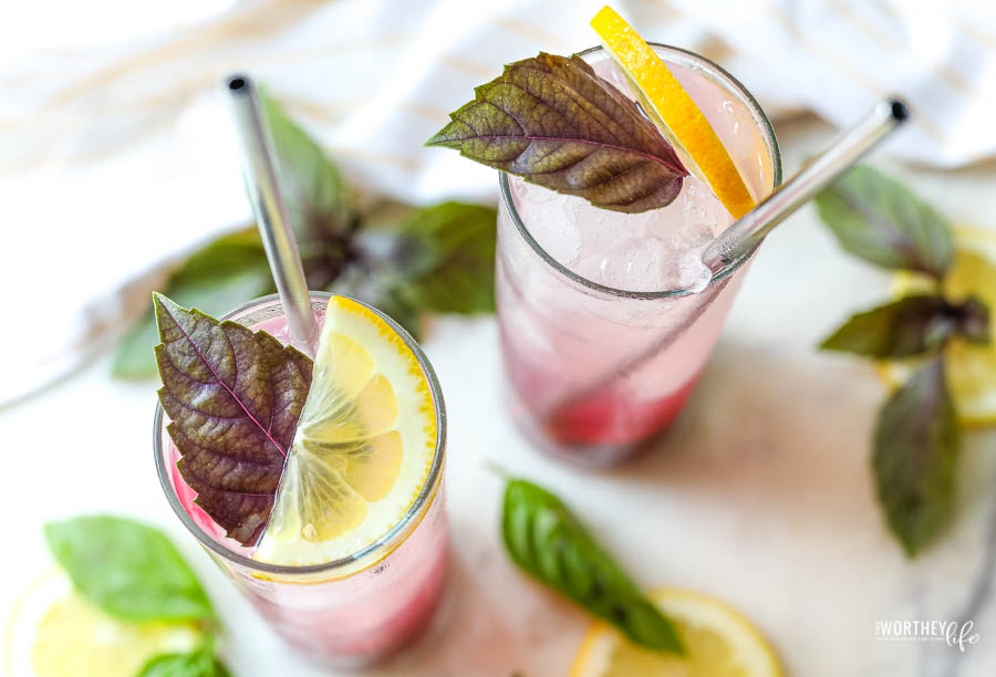Berry Smash Basil Lemonade
