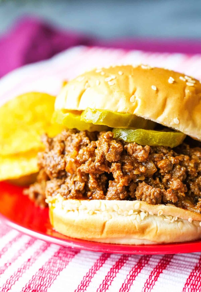 Sloppy joes made in the Instant Pot