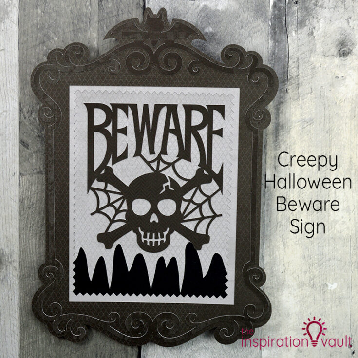 Image for Creepy Halloween Beware Sign