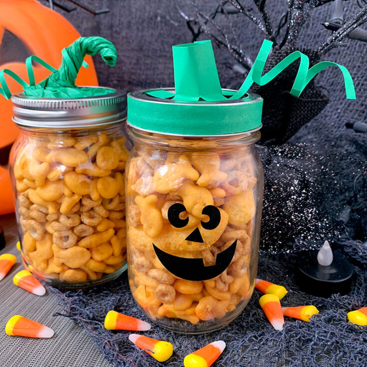 Image for Cute DIY Halloween Snack Jar Craft