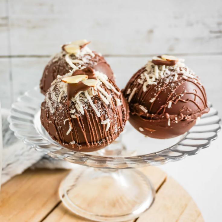 Image for Almond Joy Hot Chocolate Bombs with Marshmallows