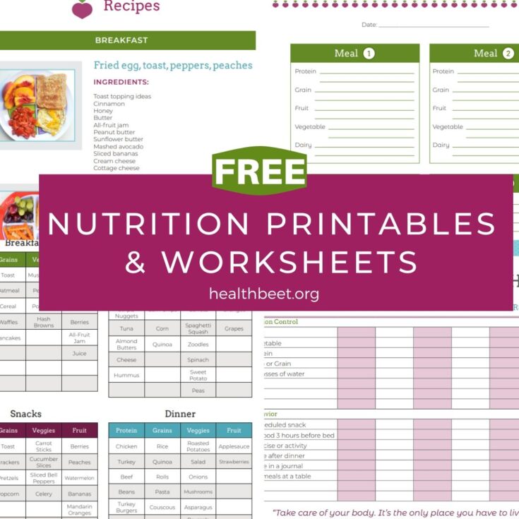 Image for Free printables for health and nutrition