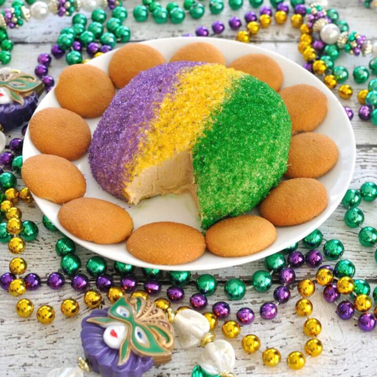 Image for King Cake Cheese Ball for Mardi Gras