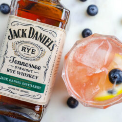 Blueberry Sweet-n-Sour Rye Cocktail