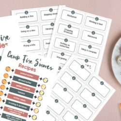 Camping Charades Printable