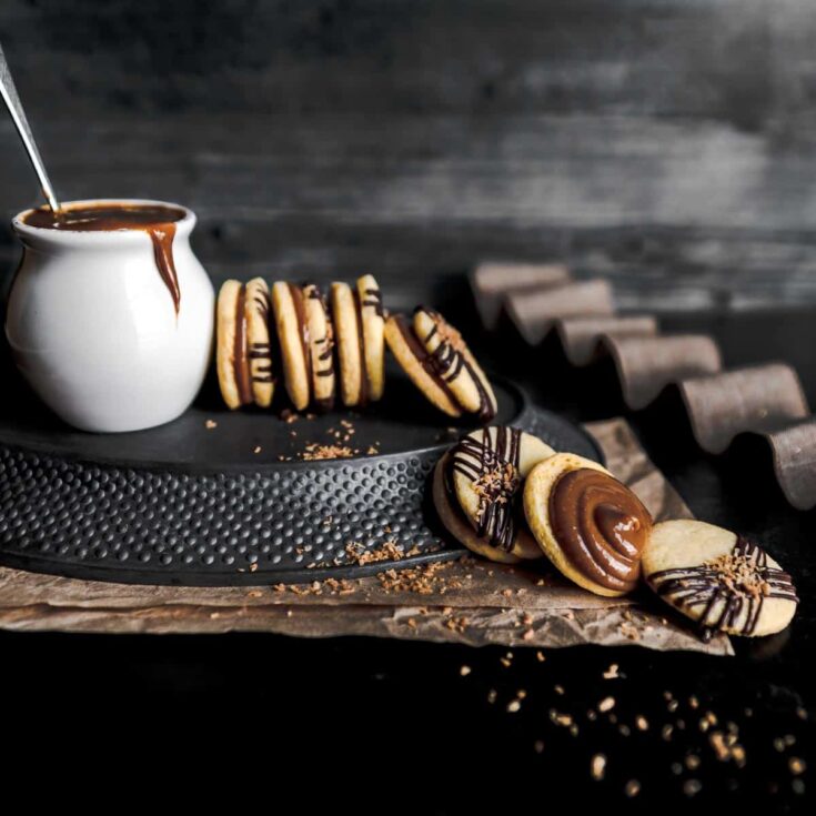 Image for Billionaire Alfajores with Homemade Dulce de Leche & Toasted Coconut