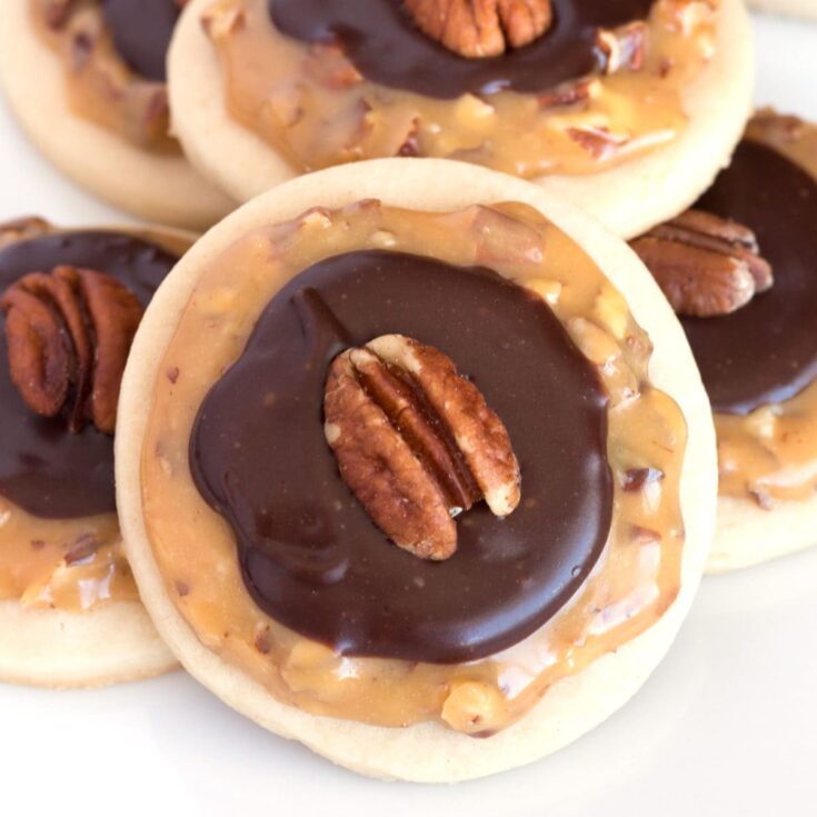 Image for Million Dollar Candy Bar Cookies (Caramel Shortbread Cookies)