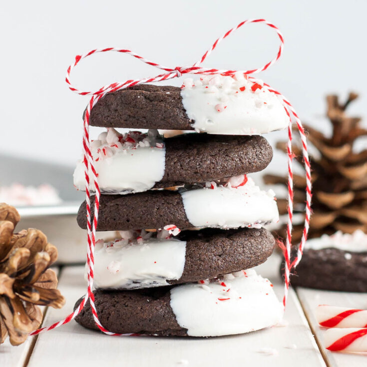 Image for Dark Chocolate Candy Cane Cookies