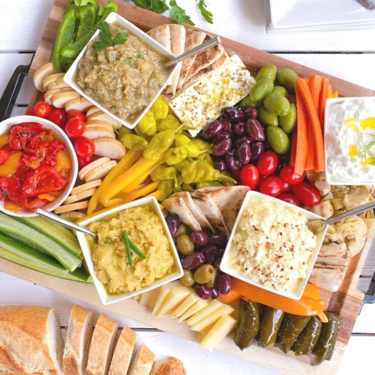 Image for The ULTIMATE Greek Meze Platter! (Appetizer Spread)