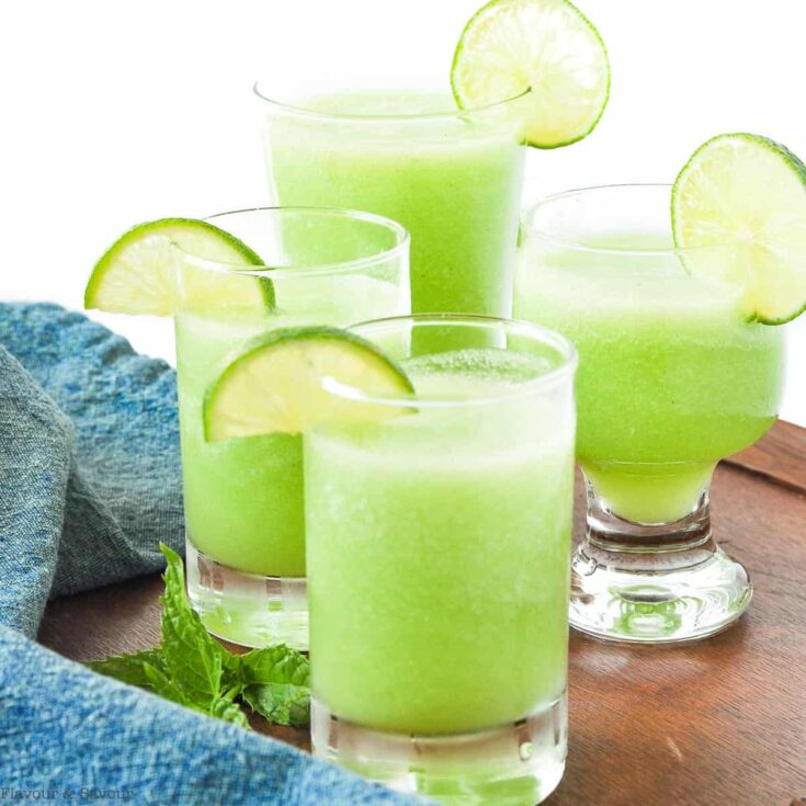 Image for Honeydew Lime Mocktail with Mint