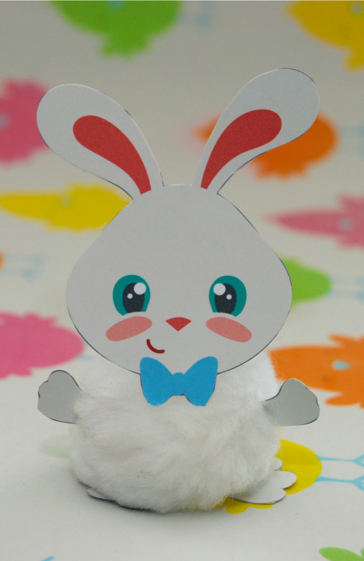 Image for Pom Pom Bunny Craft For Easter