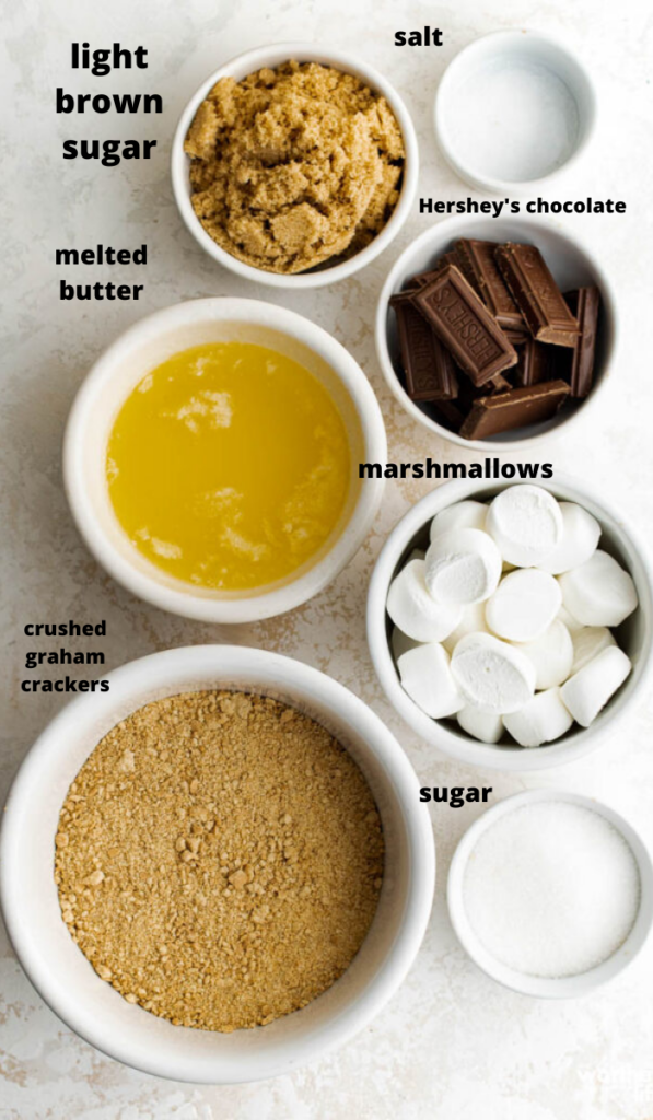Ingredients For S'mores Cookie Cups&nbsp;