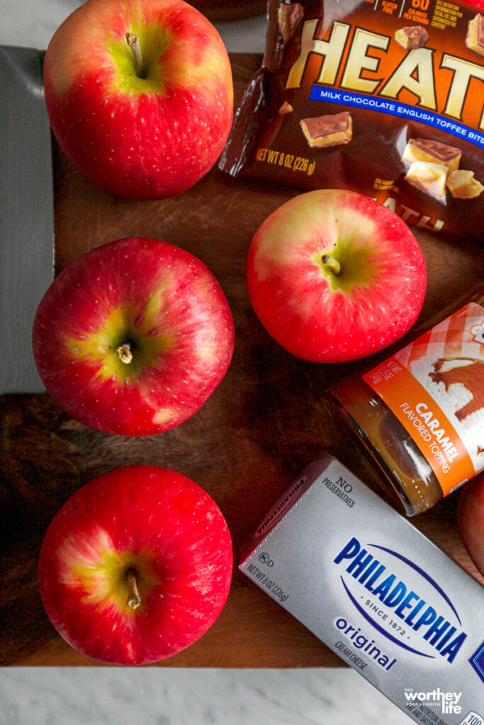 ingredients need to make cream cheese caramel dip